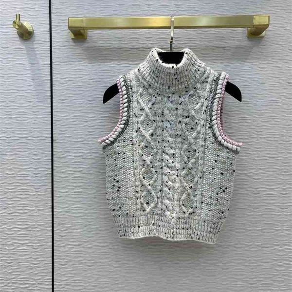 luxury designer women's wool sweater vest brand clothing women retro speckle pattern pullover female 3480 210819, Black;white
luxury designer women's wool sweater vest brand clothing women retro speckle pattern pullover female 3480 210819, Black;white