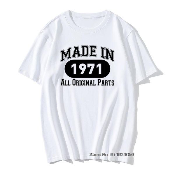 men's t-shirts in 1971 retro t shirt birthday present cool graphic unique cotton short sleeve novelty anniversary, White;black
men's t-shirts in 1971 retro t shirt birthday present cool graphic unique cotton short sleeve novelty anniversary, White;black