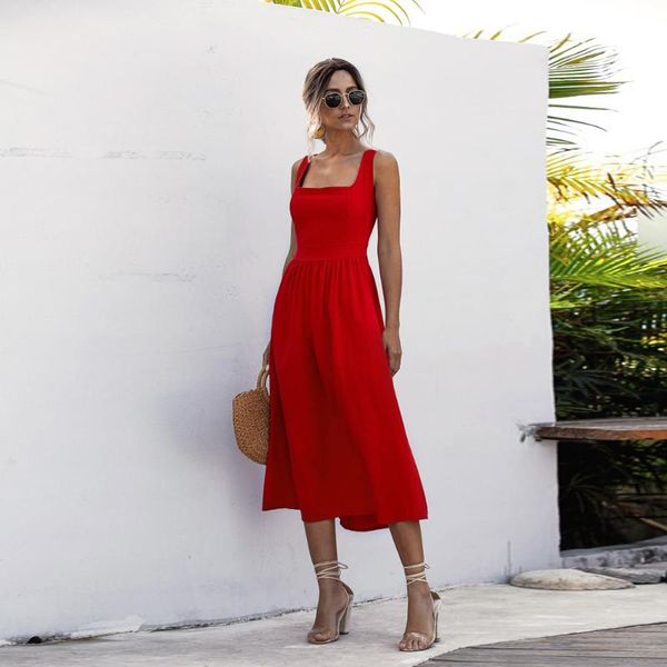 casual dresses women square collar spaghetti strap backless dress summer solid slim high waist black party elegant clothing, Black;gray
casual dresses women square collar spaghetti strap backless dress summer solid slim high waist black party elegant clothing, Black;gray