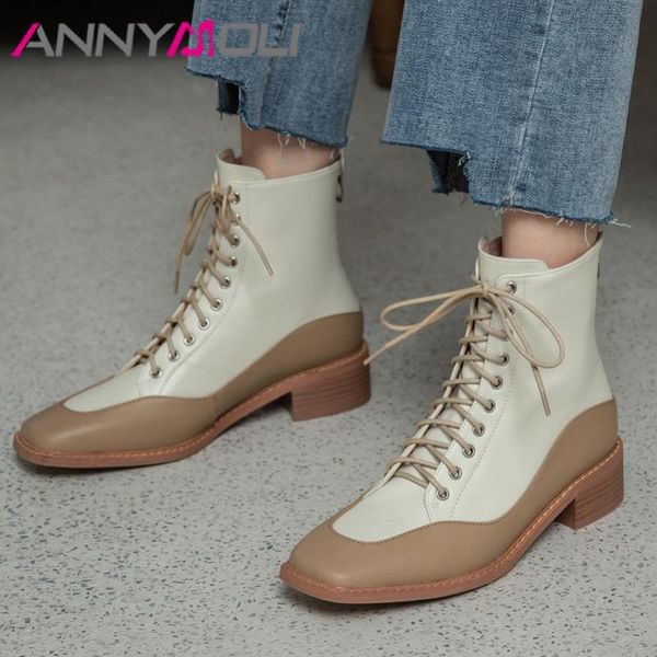 boots annymoli real leather chunky heels ankle women shoes square toe cross tied zip mid heel short female autumn winter, Black
boots annymoli real leather chunky heels ankle women shoes square toe cross tied zip mid heel short female autumn winter, Black