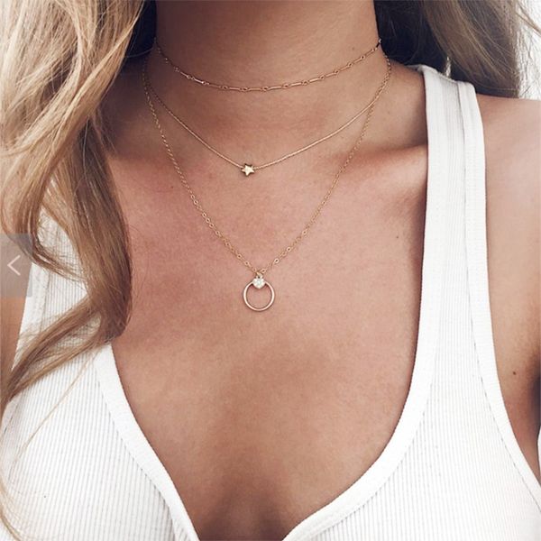 jewelry crystal choker pendant necklace for women necklaces charm gold silver chain heart flower chokers pendants ethnic multilayer female p, Golden;silver
jewelry crystal choker pendant necklace for women necklaces charm gold silver chain heart flower chokers pendants ethnic multilayer female p, Golden;silver