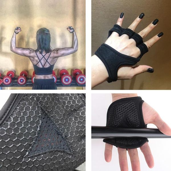 fitness gloves half-finger women men's sports aerobics body weight training breathable hollow palm protectors cycling, Black
fitness gloves half-finger women men's sports aerobics body weight training breathable hollow palm protectors cycling, Black