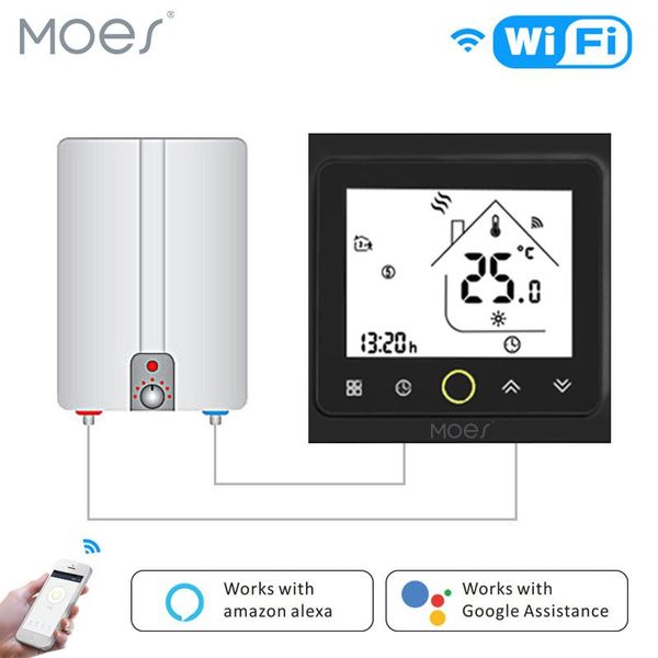 smart home control wifi thermostat temperature controller lcd touch screen backlight for water/gas boiler works with alexa google
smart home control wifi thermostat temperature controller lcd touch screen backlight for water/gas boiler works with alexa google