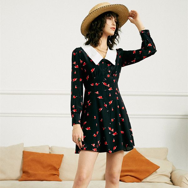 dresses brand designer red heart print 2021 spring bows peter pan collar long sleeve slim cute vintage women runway, Black;gray
dresses brand designer red heart print 2021 spring bows peter pan collar long sleeve slim cute vintage women runway, Black;gray
