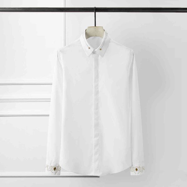 tee shirt shirt luxury royal cuff and collar rivet black white men shirt casual long sleeve mens plus size 4xl shirts, White;black
tee shirt shirt luxury royal cuff and collar rivet black white men shirt casual long sleeve mens plus size 4xl shirts, White;black