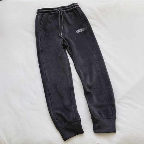 men's pants men sportswear winter thick fleece warm male casual loose long harem trousers high waist man, Black
men's pants men sportswear winter thick fleece warm male casual loose long harem trousers high waist man, Black