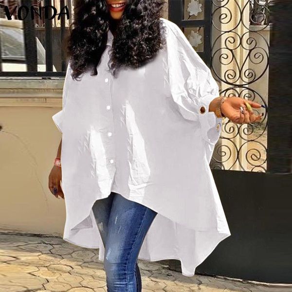 women's blouses & shirts vonda women casual lapel button up blouse office baggy 3/4 sleeve solid bohemian blusas femininas, White
women's blouses & shirts vonda women casual lapel button up blouse office baggy 3/4 sleeve solid bohemian blusas femininas, White