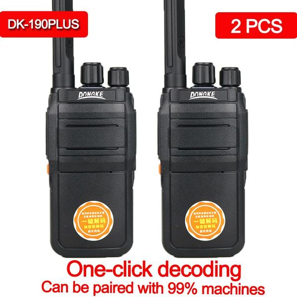 walkie talkie 2 pcs dk-190 long range auto-pairing walkie-talkies two-way radio powerful portable communicator for hunting
walkie talkie 2 pcs dk-190 long range auto-pairing walkie-talkies two-way radio powerful portable communicator for hunting