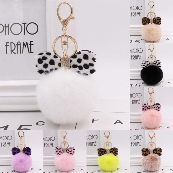 leopard bow pompom key ring 11 styles fluffy faux fur pompoms keychains for girls women bags keyings pendant craft ornament, Silver
leopard bow pompom key ring 11 styles fluffy faux fur pompoms keychains for girls women bags keyings pendant craft ornament, Silver