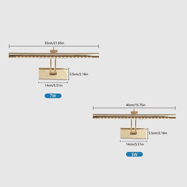 wall lamp 40cm 5w 55cm 7w led mirror light modern cosmetic stainless steel bedroom bathroom makeup front
wall lamp 40cm 5w 55cm 7w led mirror light modern cosmetic stainless steel bedroom bathroom makeup front