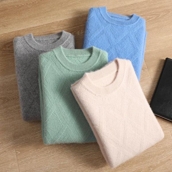 men's sweaters 100% wool round neck slim fashion knitted pullovers men solid color casual thicken male sweater, White;black
men's sweaters 100% wool round neck slim fashion knitted pullovers men solid color casual thicken male sweater, White;black