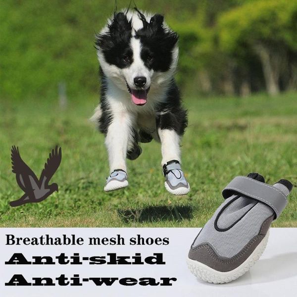 dog apparel 4pcs gray shoes anti-slip soft reflective straps four seasons suitable for small and large dogs breathable net
dog apparel 4pcs gray shoes anti-slip soft reflective straps four seasons suitable for small and large dogs breathable net