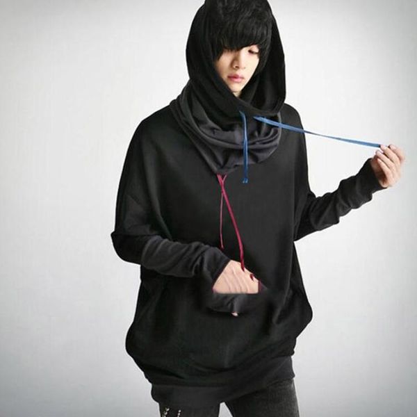 men's hoodies & sweatshirts s-4xl winter bat shirt fashion large size color matching korean version of the trendy loose high collar, Black
men's hoodies & sweatshirts s-4xl winter bat shirt fashion large size color matching korean version of the trendy loose high collar, Black