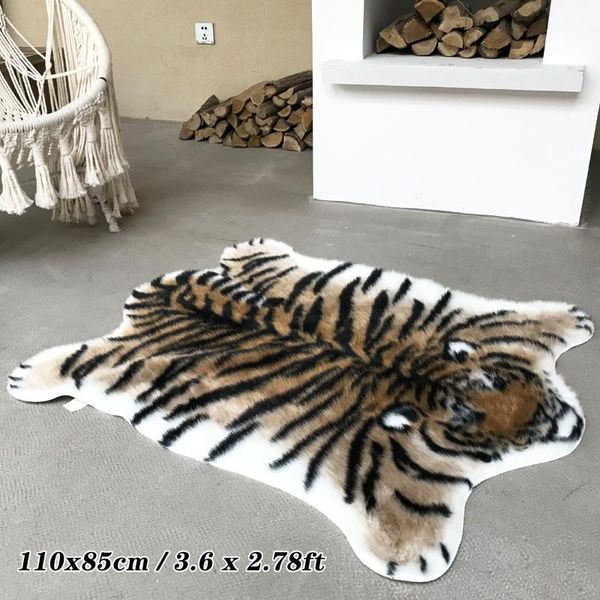 carpets soft fluffy tiger faux fur carpet imitation hide printed animal skins area rug cute rugs 110x85cm
carpets soft fluffy tiger faux fur carpet imitation hide printed animal skins area rug cute rugs 110x85cm