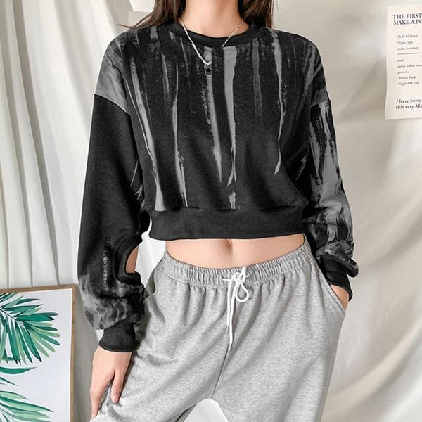 women's hoodies & sweatshirts cutout long sleeve sweatshirt women autumn tie-dye print pullover 2021 female casual o-neck ribbed trim, Black
women's hoodies & sweatshirts cutout long sleeve sweatshirt women autumn tie-dye print pullover 2021 female casual o-neck ribbed trim, Black