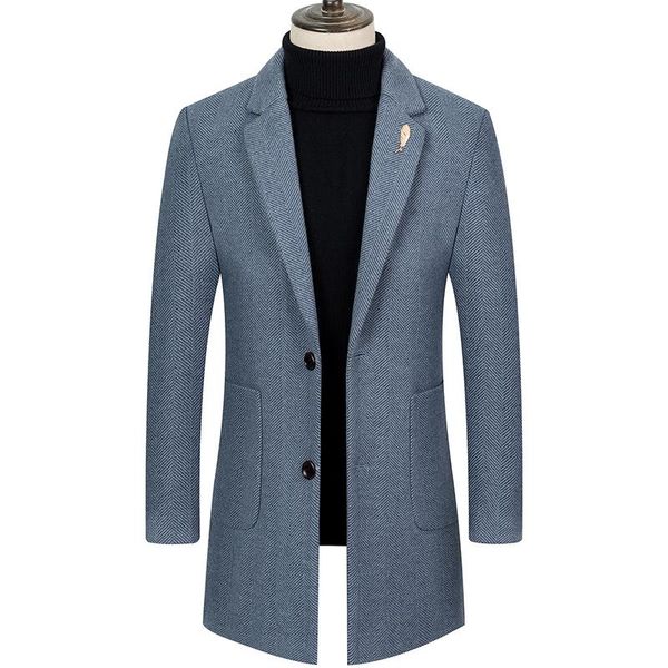 men's wool & blends blended jacket winter thickened long coat / warm high-quality business autumn and casual woolen, Black
men's wool & blends blended jacket winter thickened long coat / warm high-quality business autumn and casual woolen, Black
