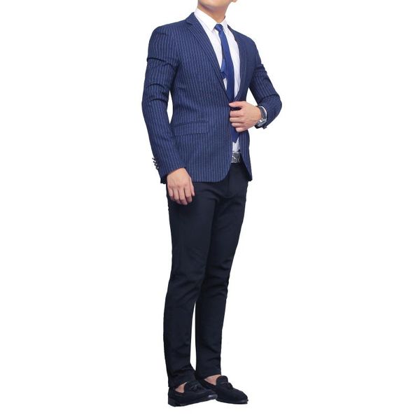 men's suits & blazers corden vinnie brand striped suit blue slim jacket plus size fashion trend style casual party business, White;black
men's suits & blazers corden vinnie brand striped suit blue slim jacket plus size fashion trend style casual party business, White;black