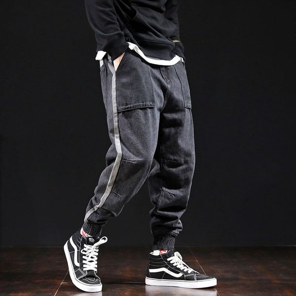 men's jeans autumn and winter sports leisure large loose japanese fashion brand zipper harlan pants wear, Blue
men's jeans autumn and winter sports leisure large loose japanese fashion brand zipper harlan pants wear, Blue