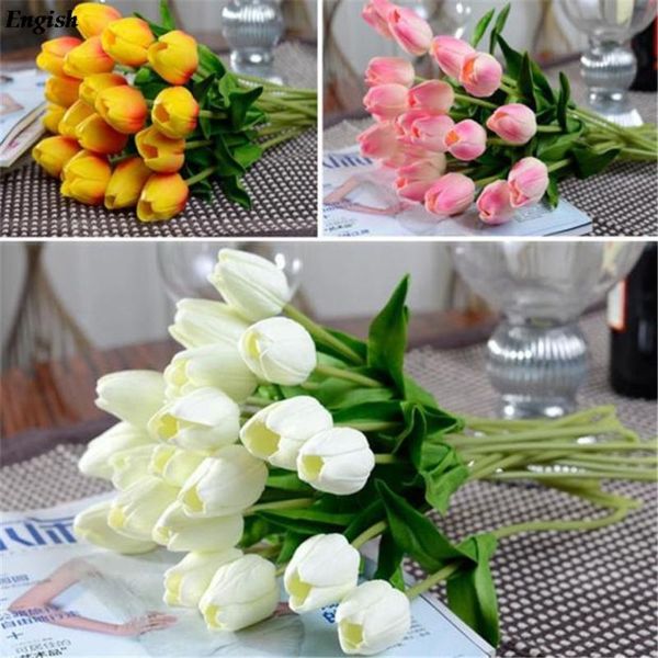 10pcs fake artificial tulip flowers flower latex real touch silk bridal para decora mini wedding bouquet home decor decorative & wreaths
10pcs fake artificial tulip flowers flower latex real touch silk bridal para decora mini wedding bouquet home decor decorative & wreaths