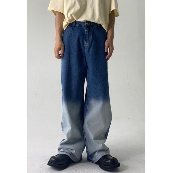 men's jeans eukaaru gradient design mens loose wide leg men streetwear baggy hip hop oversized pants women boyfriend, Blue
men's jeans eukaaru gradient design mens loose wide leg men streetwear baggy hip hop oversized pants women boyfriend, Blue
