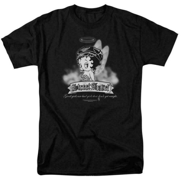 betty boop street angel t shirt mens licensed cartoon merchandise classic black, White;black
betty boop street angel t shirt mens licensed cartoon merchandise classic black, White;black