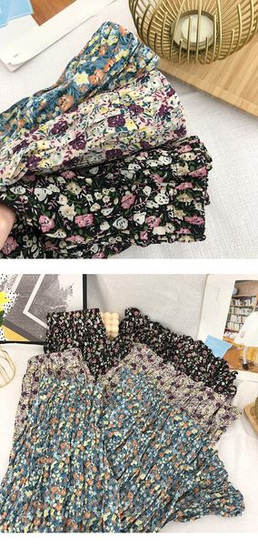 skirts summer fashion folding over the knee beach skirt, retro floral casual comfortable pleated skirt, Black
skirts summer fashion folding over the knee beach skirt, retro floral casual comfortable pleated skirt, Black