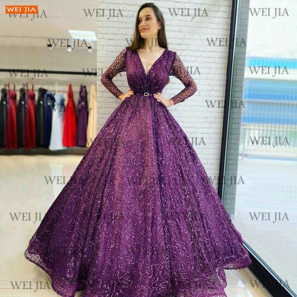 party dresses boho purple v neck prom gown 2021 long sleeves vestido de fiesta boda lace women custom made robe bal femme longue, White;black
party dresses boho purple v neck prom gown 2021 long sleeves vestido de fiesta boda lace women custom made robe bal femme longue, White;black