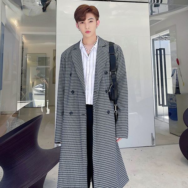 autumn plaid trench long coat men 2021 new autumn suit collar loose double breast windbreaker light luxury windproof jacket, Tan;black
autumn plaid trench long coat men 2021 new autumn suit collar loose double breast windbreaker light luxury windproof jacket, Tan;black