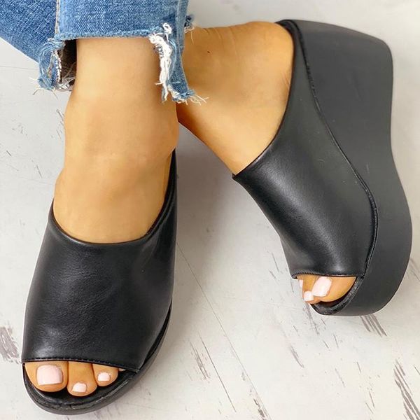 slippers summer women platform wedges open toe beach sandals pu leather high heels ladies shoes black white slides flip flops
slippers summer women platform wedges open toe beach sandals pu leather high heels ladies shoes black white slides flip flops