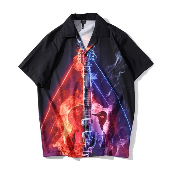 men's casual shirts mens shirt summer fashion short sleeve beach loose blouse men streetwear clothes camisas para hombre, White;black
men's casual shirts mens shirt summer fashion short sleeve beach loose blouse men streetwear clothes camisas para hombre, White;black