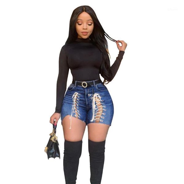 summer broken hole short jeans pants for women fashion personality strappy slim denim shorts ripped women's, Blue
summer broken hole short jeans pants for women fashion personality strappy slim denim shorts ripped women's, Blue