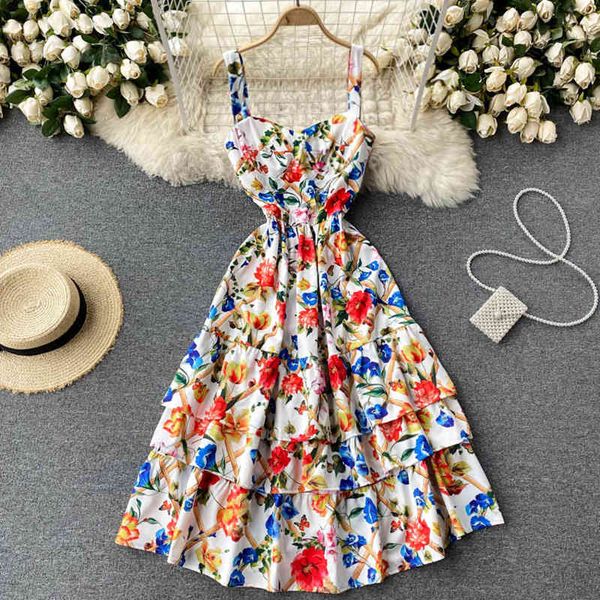 two piece dress spaghetti strap boho floral print midi women 2021 summer chic sleeveless high waist multi-layered ruffles bea, White
two piece dress spaghetti strap boho floral print midi women 2021 summer chic sleeveless high waist multi-layered ruffles bea, White