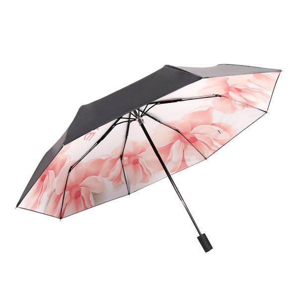 three fold umbrella women's small fresh black gum folding sunny and rainy dual purpose sunshade sunscreen ultraviolet 8k advertising
three fold umbrella women's small fresh black gum folding sunny and rainy dual purpose sunshade sunscreen ultraviolet 8k advertising