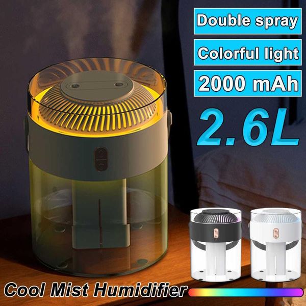 humidifiers rgb colorful light led mist air humidifier 2.6l large capacity 2000mah atmosphere essential oil maker aroma diffuser
humidifiers rgb colorful light led mist air humidifier 2.6l large capacity 2000mah atmosphere essential oil maker aroma diffuser