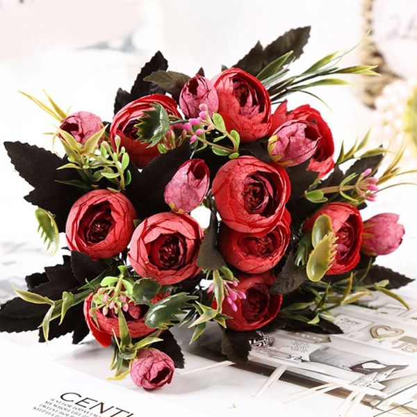 heads peony flores rose buds bouquet silk artificial flowers for home wedding christmas decoration fake flower bride decorative & wreaths
heads peony flores rose buds bouquet silk artificial flowers for home wedding christmas decoration fake flower bride decorative & wreaths