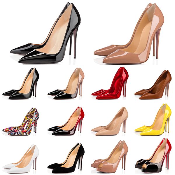 high heels designer shoes red bottoms 8 12cm so kate womens ladies dress party wedding genuine leather point toe heel pumps size 35-44, Black
high heels designer shoes red bottoms 8 12cm so kate womens ladies dress party wedding genuine leather point toe heel pumps size 35-44, Black