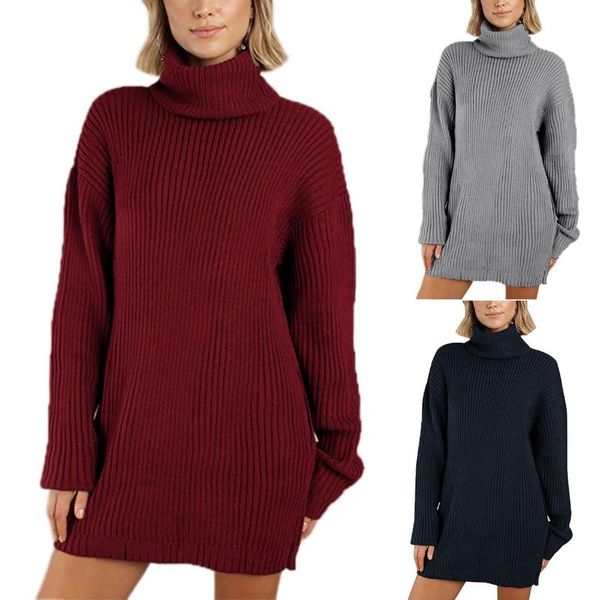women's sweaters 2021 autumn winter fashing long sweater women knitted turtleneck pullovers casual soft jumper fashion sleeve size s-xx, White;black
women's sweaters 2021 autumn winter fashing long sweater women knitted turtleneck pullovers casual soft jumper fashion sleeve size s-xx, White;black