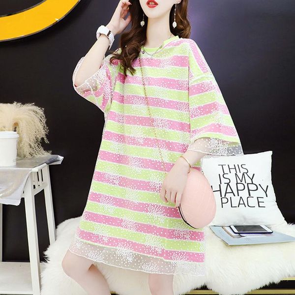 women's t-shirt 2021 summer women korean fashion loose sweet striped polka dot fake two-piece mesh t-shirts o-neck short-sleeved y715, White
women's t-shirt 2021 summer women korean fashion loose sweet striped polka dot fake two-piece mesh t-shirts o-neck short-sleeved y715, White