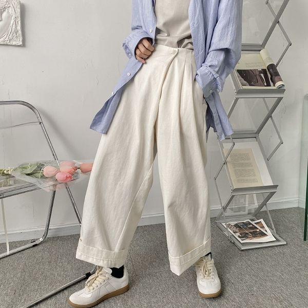 men's pants spring autumn cotton wide-leg fashion casual men streetwear korean loose hip-hop straight mens trousers obms, Black
men's pants spring autumn cotton wide-leg fashion casual men streetwear korean loose hip-hop straight mens trousers obms, Black