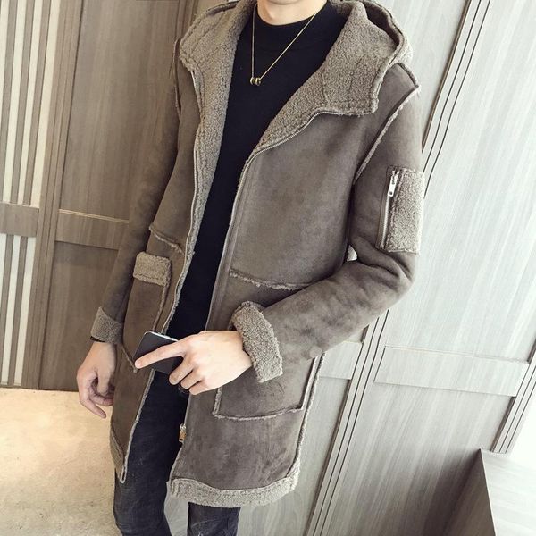 men's jackets in the winter long hooded jacket men leisure students dust coat of cultivate one's morality clothing, Black;brown
men's jackets in the winter long hooded jacket men leisure students dust coat of cultivate one's morality clothing, Black;brown