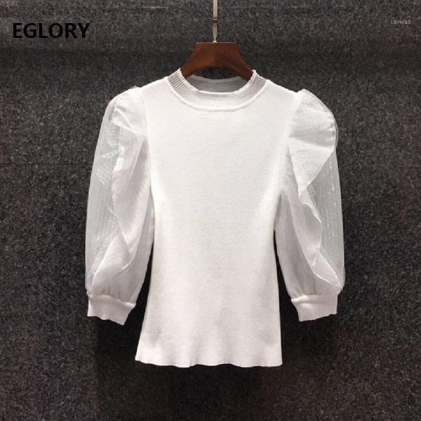 women's sweaters pullover 2021 autumn winter knitwear women sequined sleeve ruffle deco ladies soft knitting casual white black jumpers
women's sweaters pullover 2021 autumn winter knitwear women sequined sleeve ruffle deco ladies soft knitting casual white black jumpers