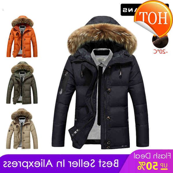 -20 degree men's down jackets winter warm parkas thicken men 90% white duck coats casual male waterproof, Black
-20 degree men's down jackets winter warm parkas thicken men 90% white duck coats casual male waterproof, Black