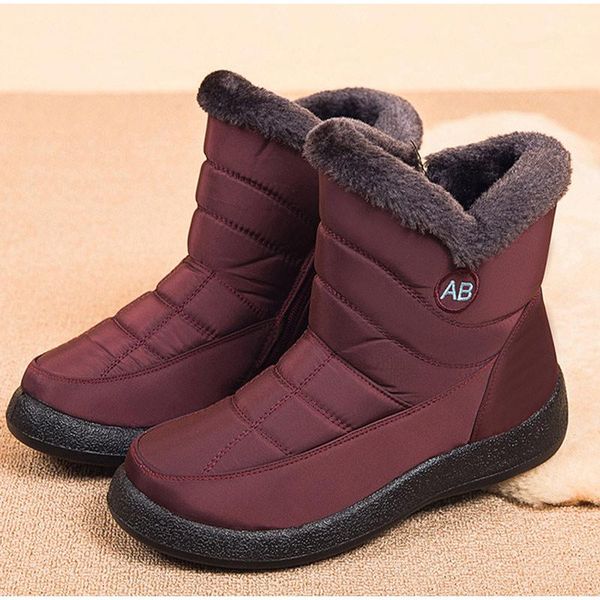 boots waterproof women snow plush winter ankle booties zip warm cotton shoes short fur botas mujer platform female footwear, Black
boots waterproof women snow plush winter ankle booties zip warm cotton shoes short fur botas mujer platform female footwear, Black