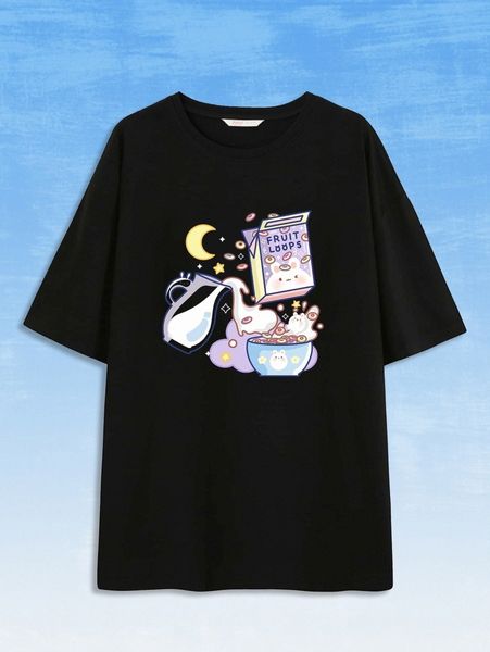 romwe x creampuffs cartoon graphic tee h4q3#, White
romwe x creampuffs cartoon graphic tee h4q3#, White