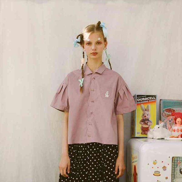 vintage purple ruffles pleated short sleeve women cotton blouse turn down collar loose prepppy style summer shirt, White
vintage purple ruffles pleated short sleeve women cotton blouse turn down collar loose prepppy style summer shirt, White