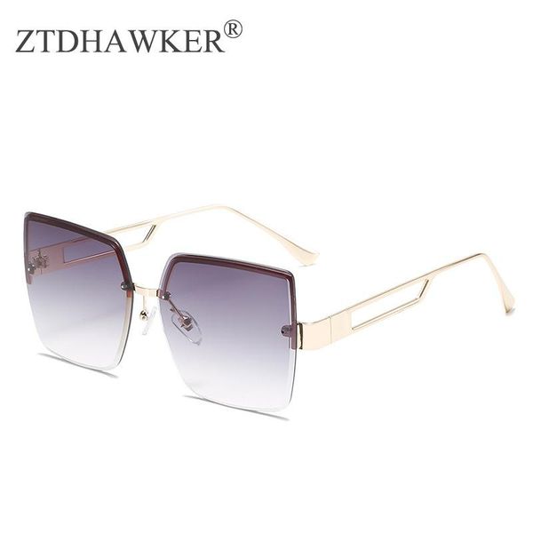 sunglasses 2021 metal fashion personalized large frame women's box street s frameless glasses, White;black
sunglasses 2021 metal fashion personalized large frame women's box street s frameless glasses, White;black