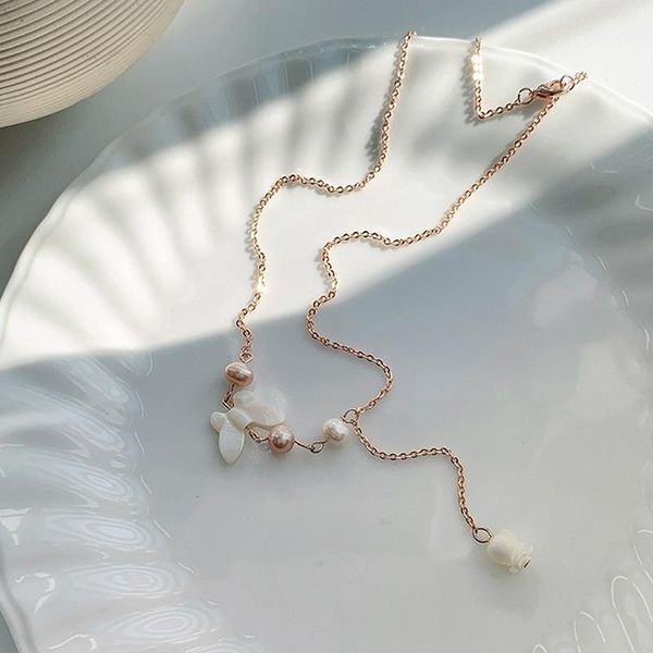 pendant necklaces u-magical korean fashion shell butterfly necklace for women girls freshwater pearl flower long tassel jewelry, Silver
pendant necklaces u-magical korean fashion shell butterfly necklace for women girls freshwater pearl flower long tassel jewelry, Silver