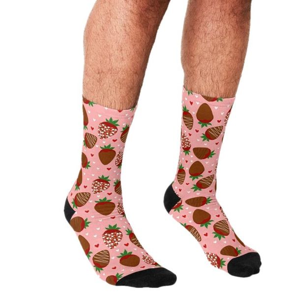 funny men's socks chocolate covered strawberries pattern printed hip hop men cute boys street style crazy for, Black
funny men's socks chocolate covered strawberries pattern printed hip hop men cute boys street style crazy for, Black