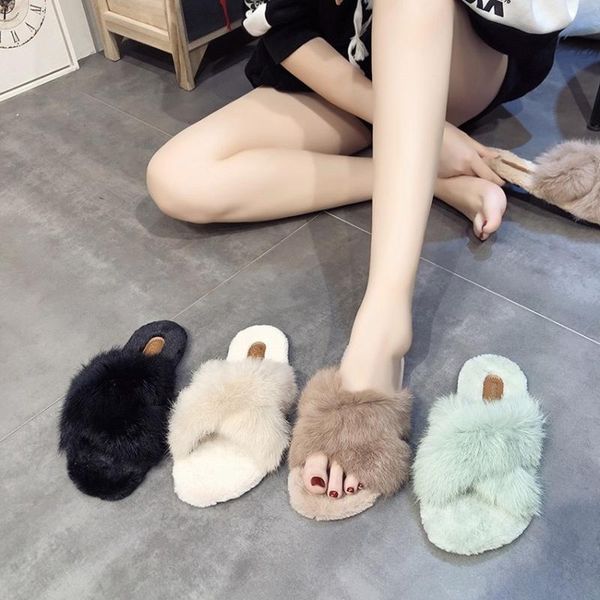 winter women home slippers indoor slip on warm house shoes female faux fur furry cross plush scarped donna chinelos, Black
winter women home slippers indoor slip on warm house shoes female faux fur furry cross plush scarped donna chinelos, Black