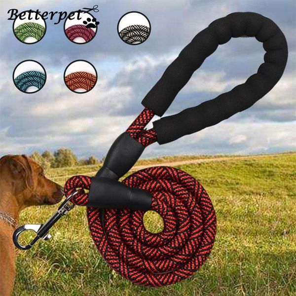 dog collars & leashes 1.5m large leash nylon rope pet lead mountain climbing training for medium big dogs soft foam handle
dog collars & leashes 1.5m large leash nylon rope pet lead mountain climbing training for medium big dogs soft foam handle